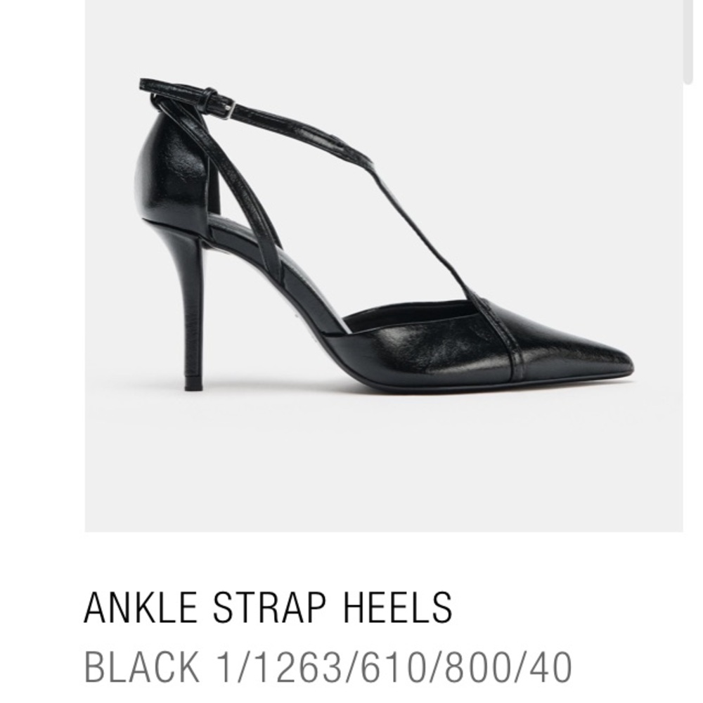 NWT Zara Ankle Strap Heels